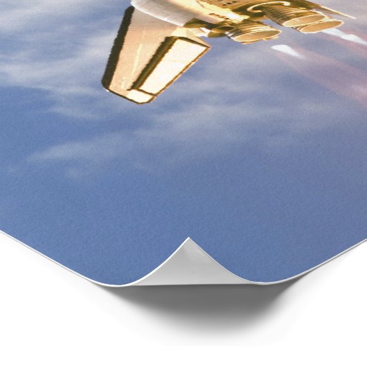 Space Shuttle Atlantis hebt 9 Poster (Ecke)