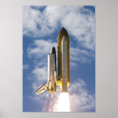 Space Shuttle Atlantis hebt 9 Poster (Vorne)
