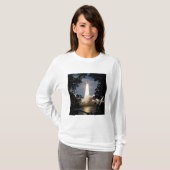 Space Shuttle Atlantis hebt 9 T-Shirt (Vorne ganz)