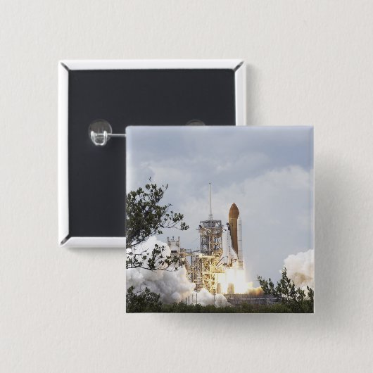 Space Shuttle Atlantis hebt ab 5 Button (Vorne & Hinten)