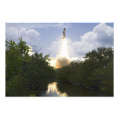 Space Shuttle Atlantis hebt ab 5 Fotodruck (Vorne)