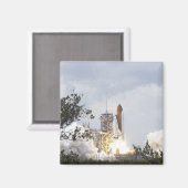 Space Shuttle Atlantis hebt ab 5 Magnet (Vorderseite/Rückseite)