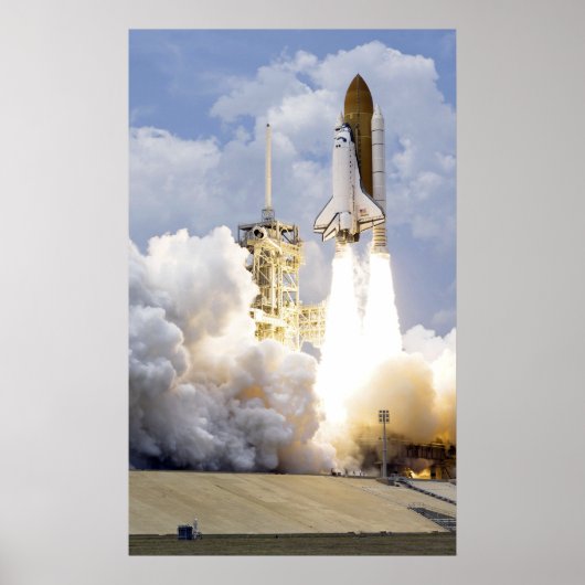 Space Shuttle Atlantis hebt ab Poster (Vorne)