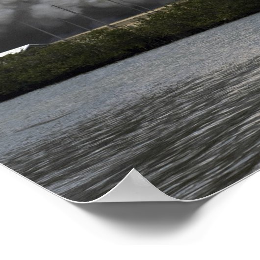 Space Shuttle Atlantis hebt ab Poster (Ecke)