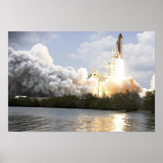 Space Shuttle Atlantis hebt ab Poster (Vorne)