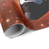Space Shuttle Atlantis Hubble Telescope Artwork Geschenkpapier (Rolleneckpunkt)