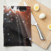 Space Shuttle Atlantis Hubble Telescope Artwork Geschirrtuch (Viertel Falte)