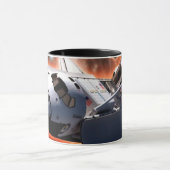 Space Shuttle Atlantis Hubble Telescope Artwork Tasse (Zentrum)