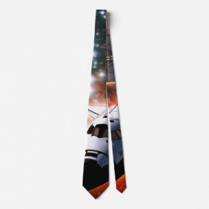 Space Shuttle Atlantis Hubble-Teleskop-Kunstwerk Krawatte