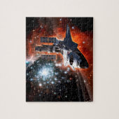 Space Shuttle Atlantis Hubble-Teleskop Kunstwerk Puzzle (Vertikal)