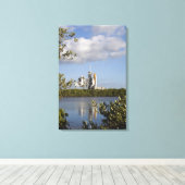 Space Shuttle Atlantis ist bereit Leinwanddruck (Insitu (Holzboden))