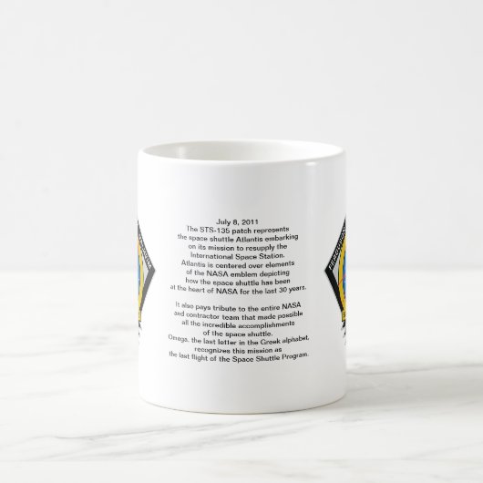 Space Shuttle Atlantis Kaffeetasse (Mittel)