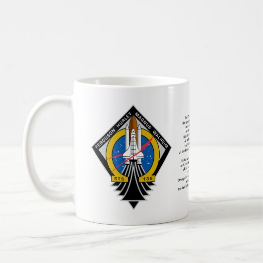 Space Shuttle Atlantis Kaffeetasse (Links)