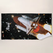 Space Shuttle Atlantis Launch STS-45 - Individuell Strandtuch (Vorderseite)