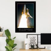 Space Shuttle Atlantis Lift-off - 7. Oktober 2002 Poster (Heimbüro)