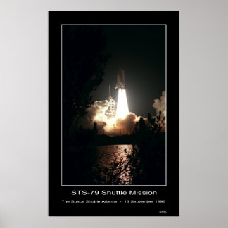 Space Shuttle Atlantis Lift-off - ... Poster