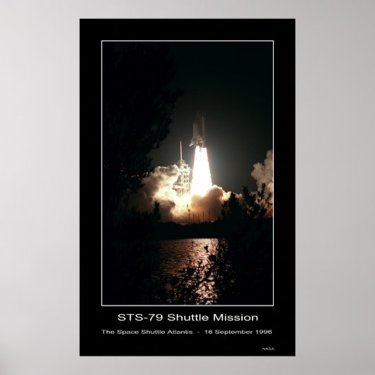 Space Shuttle Atlantis Lift-off - ... Poster (Vorne)