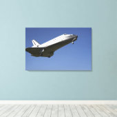 Space Shuttle Atlantis nähert sich Runway 33 2 Leinwanddruck (Insitu (Holzboden))