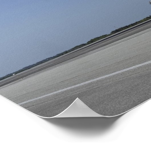 Space Shuttle Atlantis nähert sich Runway 33 Poster (Ecke)