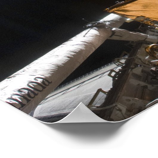 Space Shuttle Atlantis Nutzlastschacht Poster (Ecke)