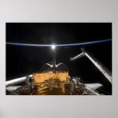 Space Shuttle Atlantis Nutzlastschacht Poster (Vorne)