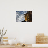 Space Shuttle Atlantis Nutzlastschacht rückgängig Poster (Küche)