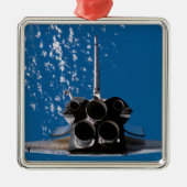 Space Shuttle Atlantis Ornament Aus Metall (Vorne)