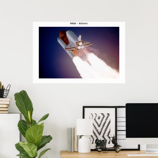 Space Shuttle Atlantis Poster (Heimbüro)