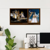 Space Shuttle Atlantis Poster (Heimbüro)