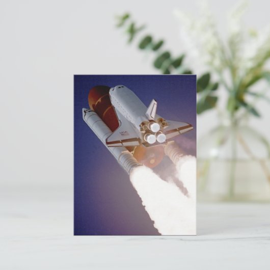 Space Shuttle Atlantis Postkarte (Stehend Vorderseite)