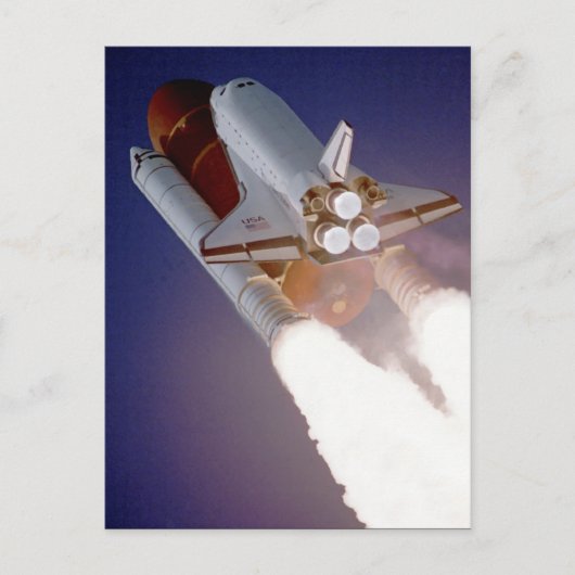Space Shuttle Atlantis Postkarte (Vorderseite)