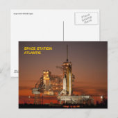 Space Shuttle Atlantis Postkarte (Vorne/Hinten)