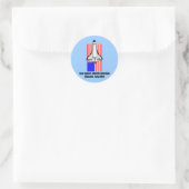 Space Shuttle Atlantis Runder Aufkleber (Tasche)