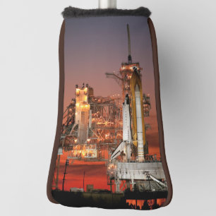 Space Shuttle Atlantis Start in den roten Himmel N Golf Headcover
