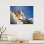 Space Shuttle Atlantis startet STS-132 Mission Poster (Küche)