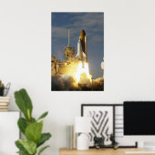 Space-Shuttle-Atlantis-Startposter NASA STS-122 Poster (Heimbüro)