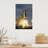 Space-Shuttle-Atlantis-Startposter NASA STS-122 Poster (Küche)