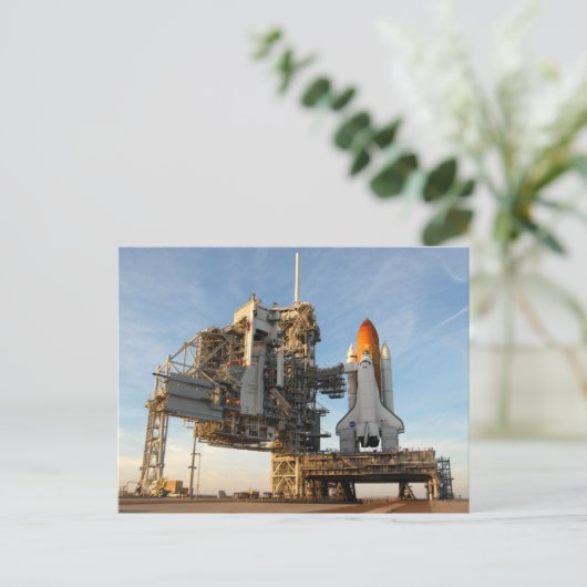 Space Shuttle Atlantis (STS-122) - Ladestation Postkarte (Stehend Vorderseite)