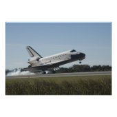 Space Shuttle Atlantis Touchs 2 Fotodruck (Vorne)