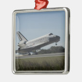 Space Shuttle Atlantis Touchs 2 Silbernes Ornament (Links)