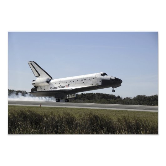 Space Shuttle Atlantis Touchs ab 5 Fotodruck (Vorne)