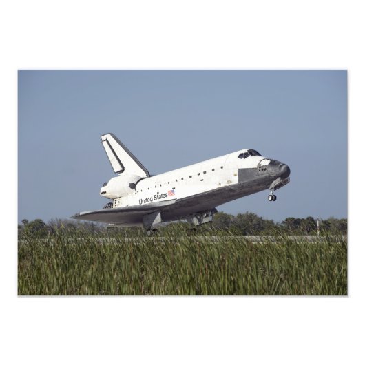 Space Shuttle Atlantis Touchs auf der Start-und La Fotodruck (Vorne)