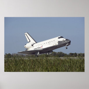 Space Shuttle Atlantis Touchs auf der Start-und La Poster