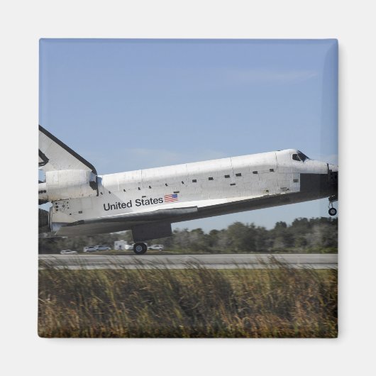 Space Shuttle Atlantis Touchs runter Magnet (Vorne)