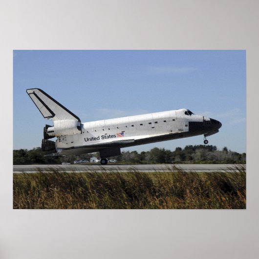 Space Shuttle Atlantis Touchs runter Poster (Vorne)