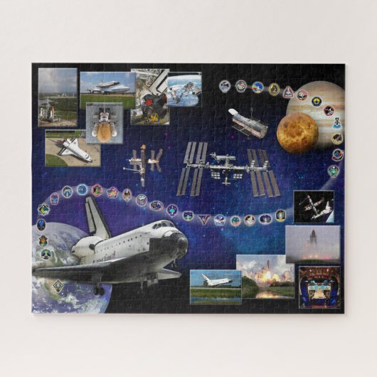 Space Shuttle Atlantis Tribut Puzzle (Horizontal)