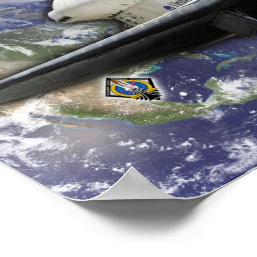 Space Shuttle Atlantis Tribute Poster (Ecke)
