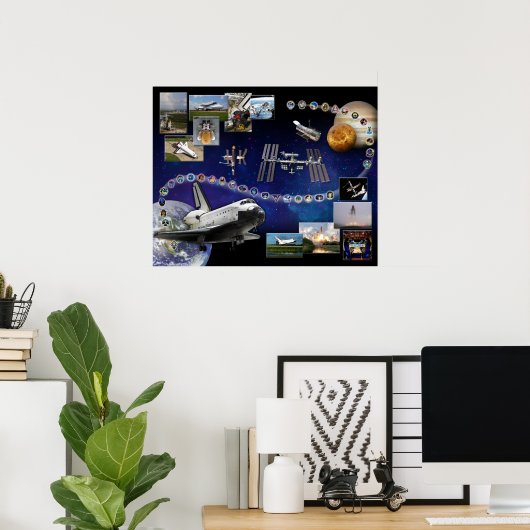 Space Shuttle Atlantis Tribute Poster (Heimbüro)