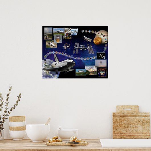Space Shuttle Atlantis Tribute Poster (Küche)