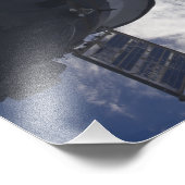 Space Shuttle Atlantis und ein russisches Raumschi Fotodruck (Ecke)